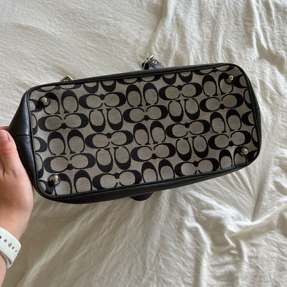 Black and Grey Coach Bag - Picture 10 of 13